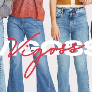 Vigoss mid-rise bootcut denim.  Medium wash with light distressing.  NWOT size 9